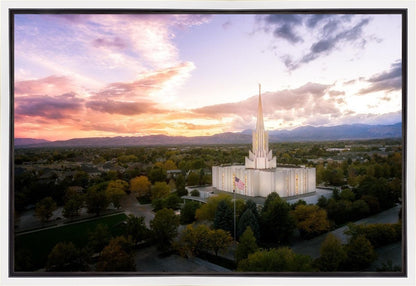 Jordan River Night Glow Aerial