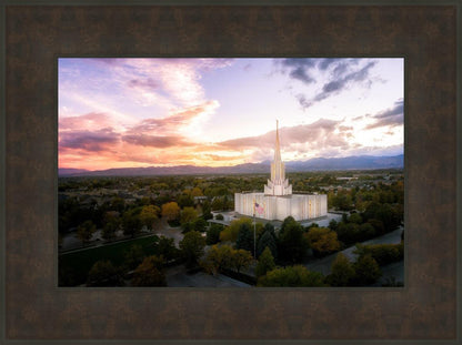 Jordan River Night Glow Aerial