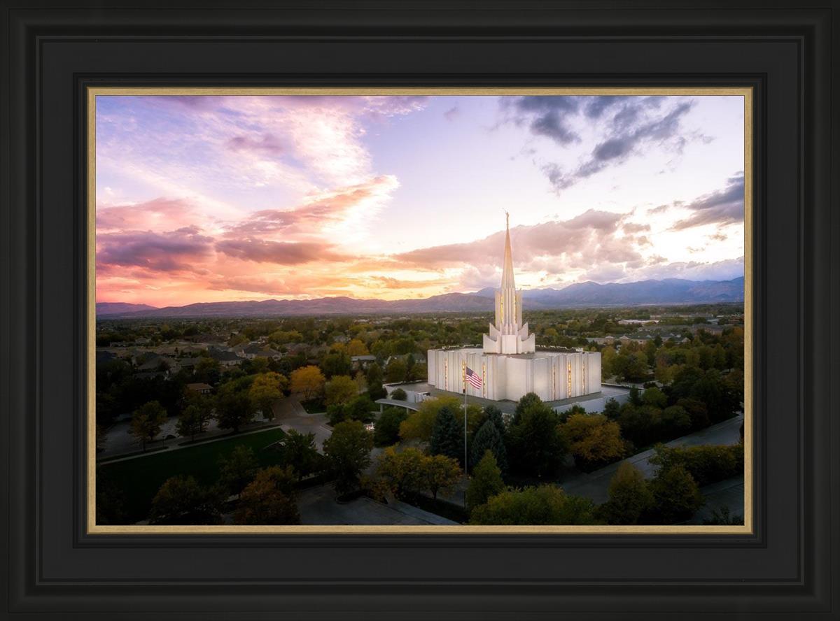 Jordan River Night Glow Aerial