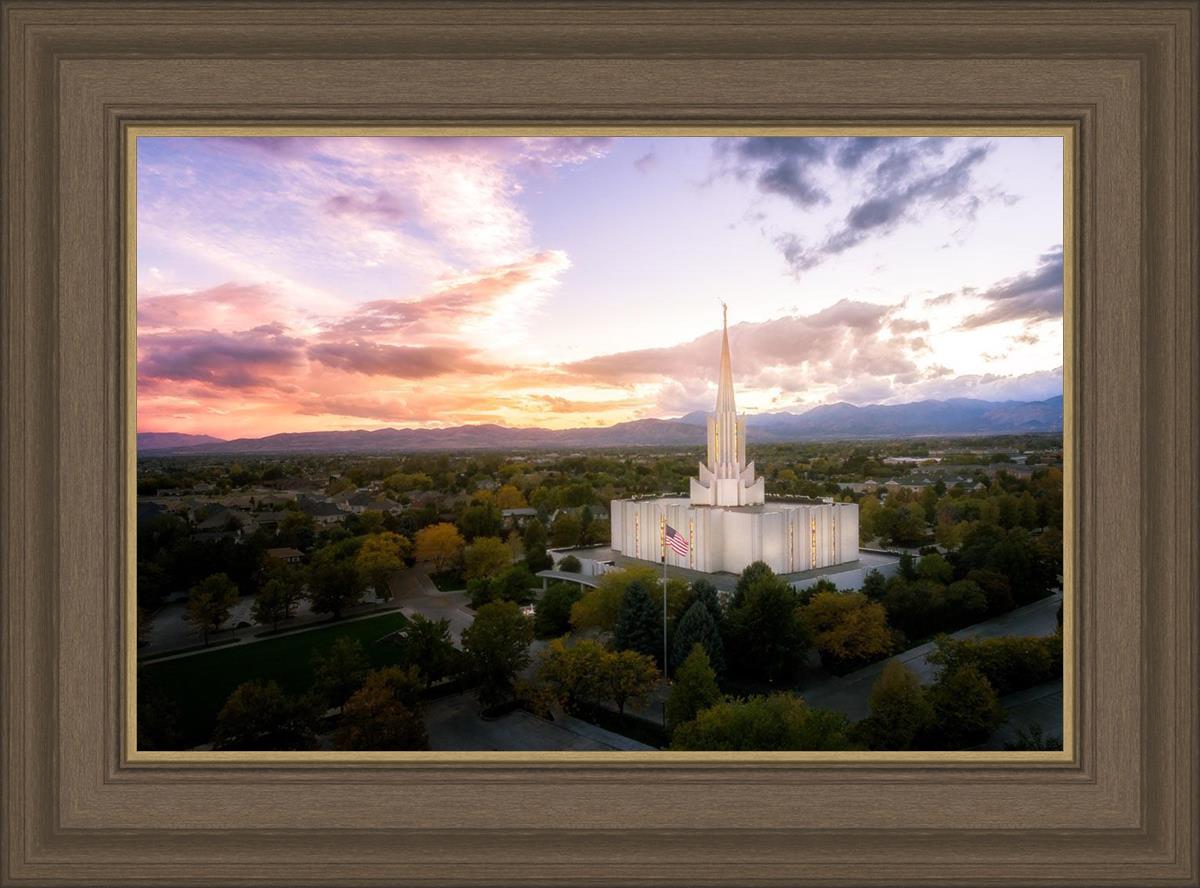 Jordan River Night Glow Aerial