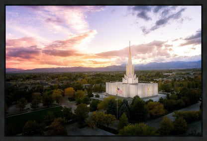 Jordan River Night Glow Aerial