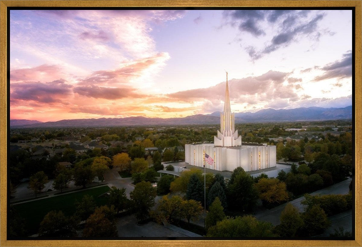 Jordan River Night Glow Aerial