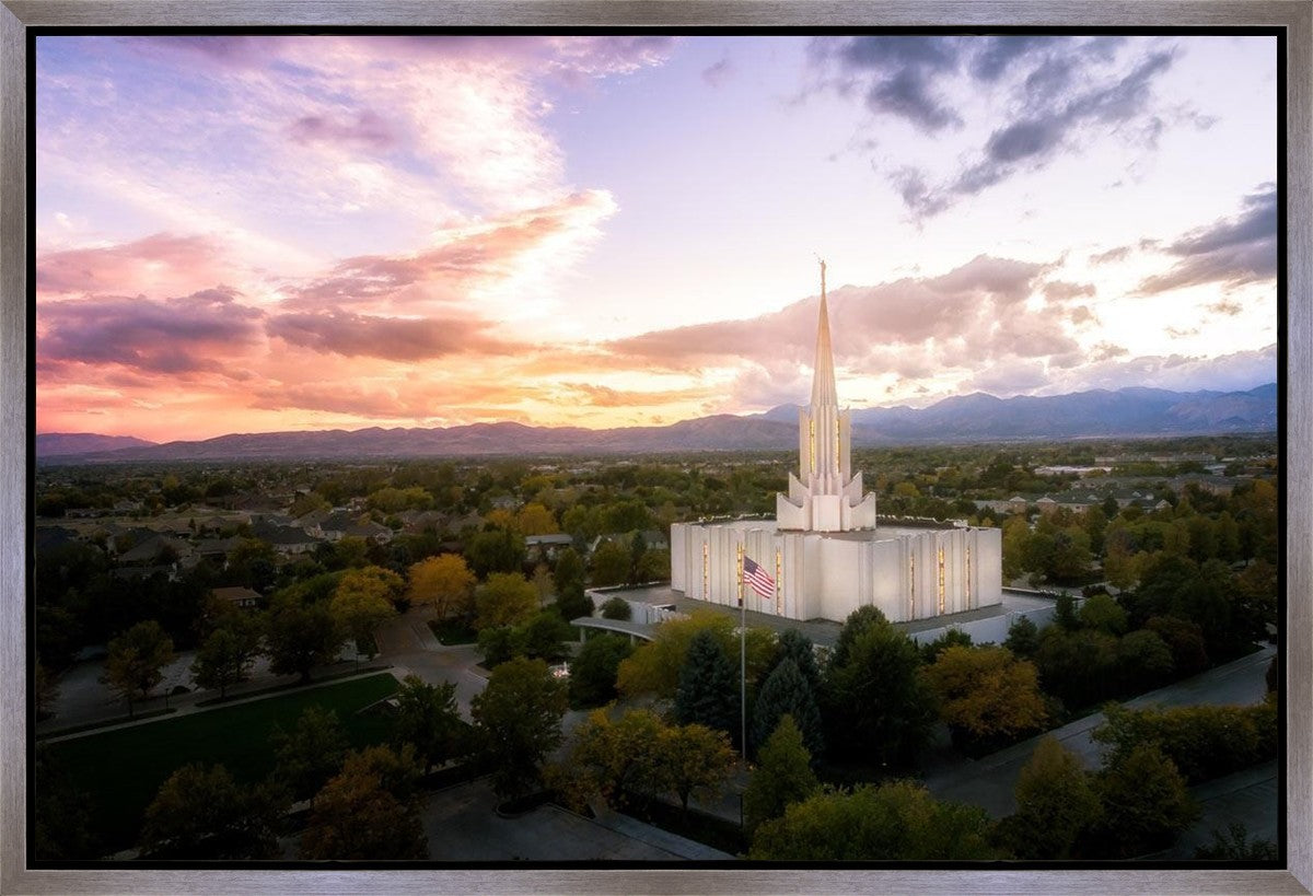 Jordan River Night Glow Aerial