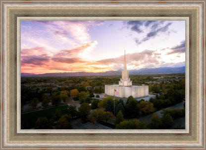 Jordan River Night Glow Aerial