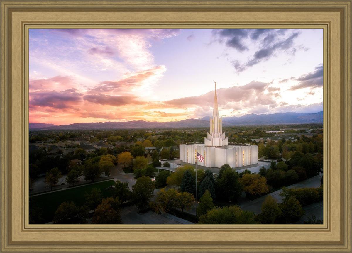 Jordan River Night Glow Aerial