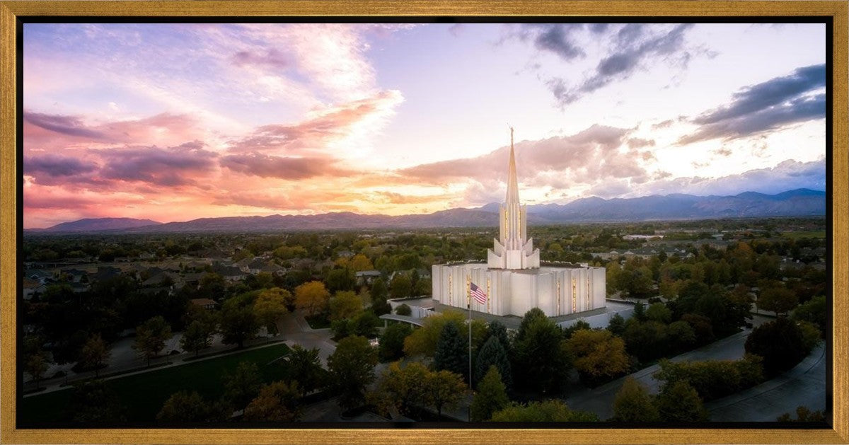 Jordan River Night Glow Aerial