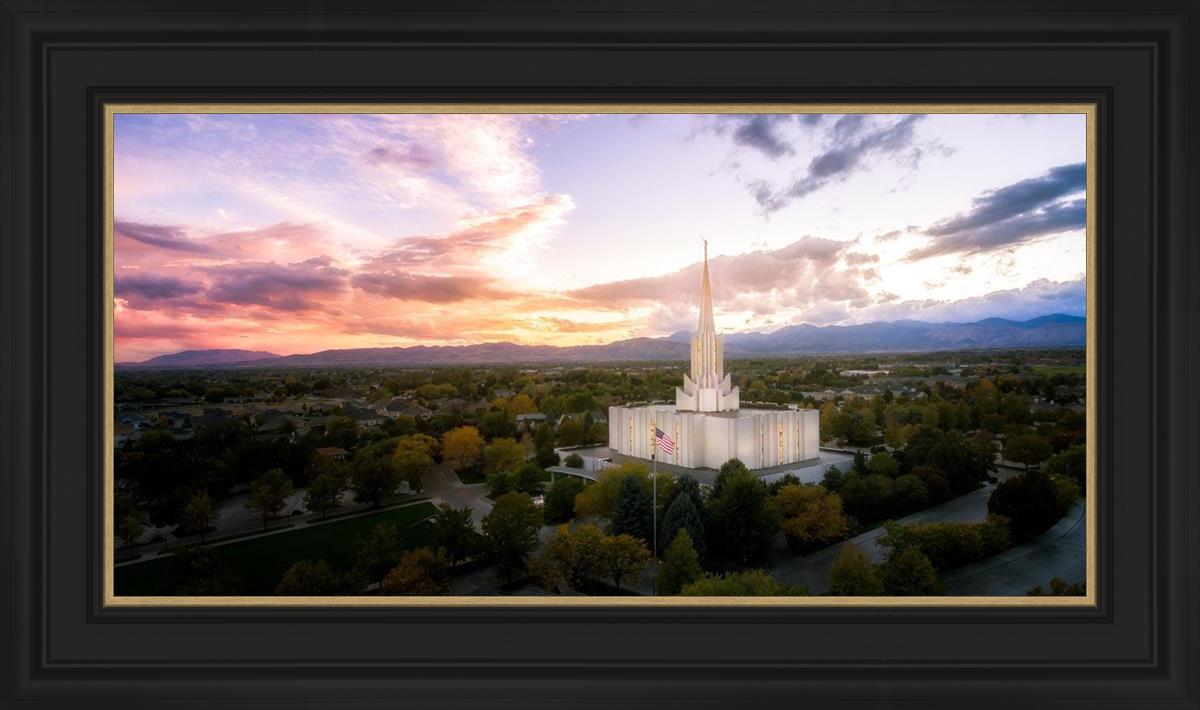 Jordan River Night Glow Aerial