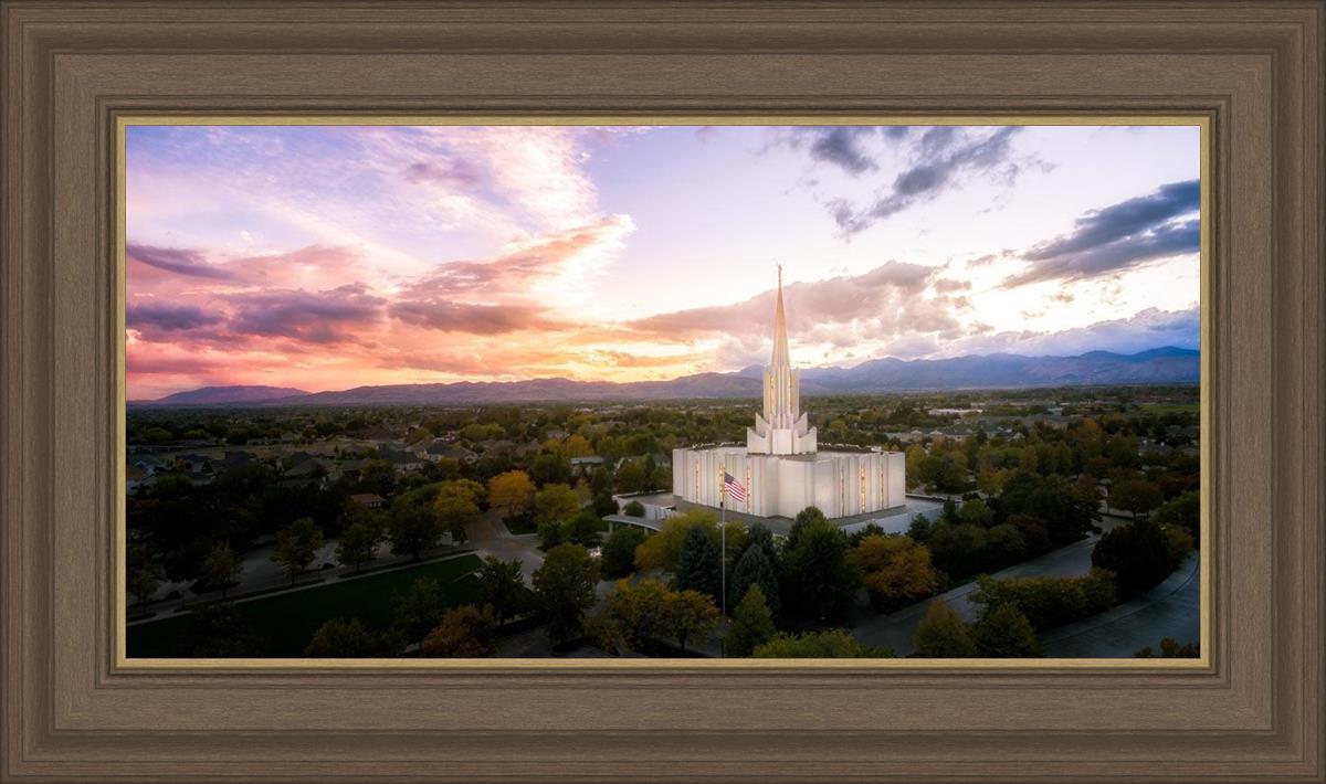 Jordan River Night Glow Aerial