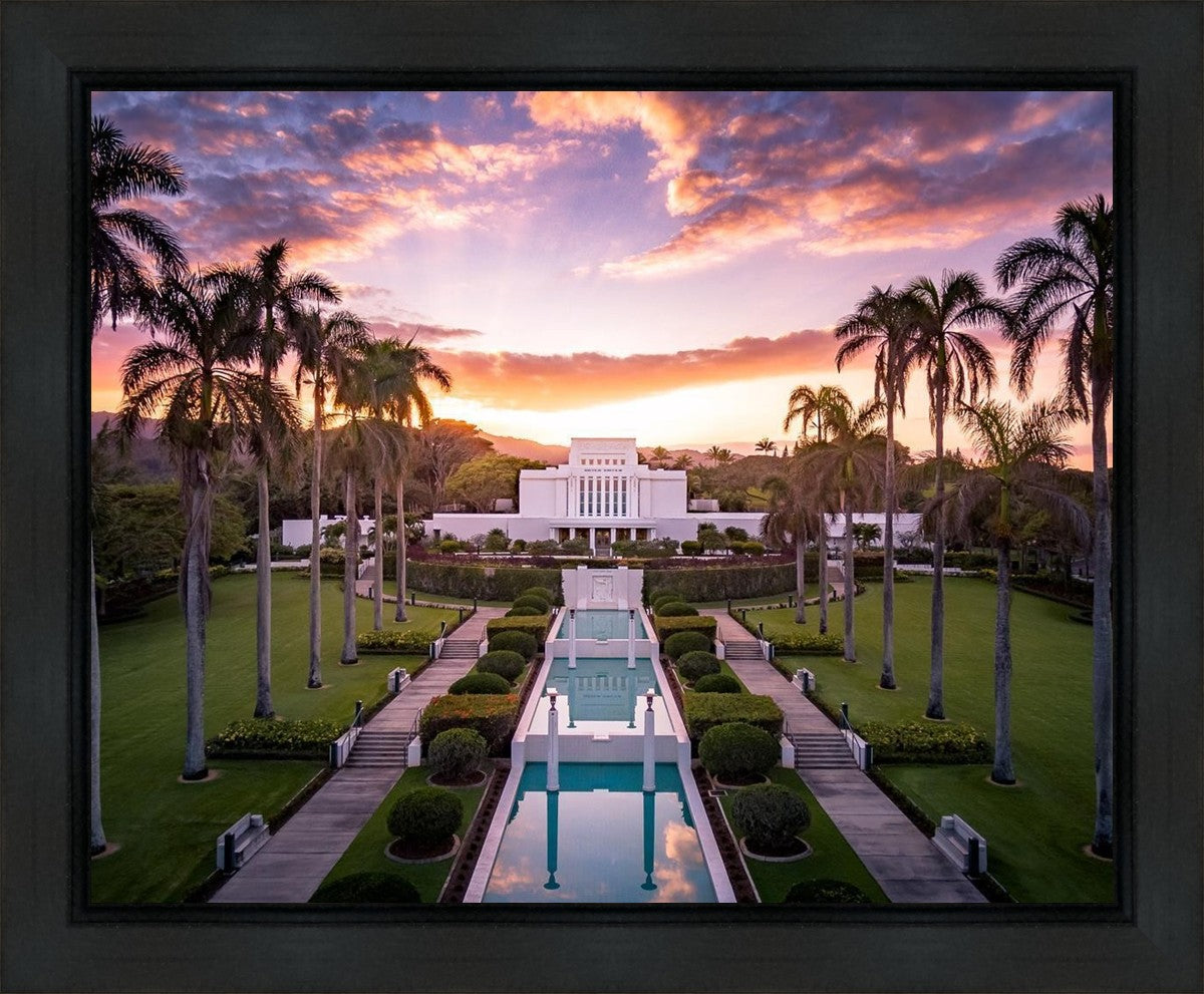 Laie Sunset Aerial
