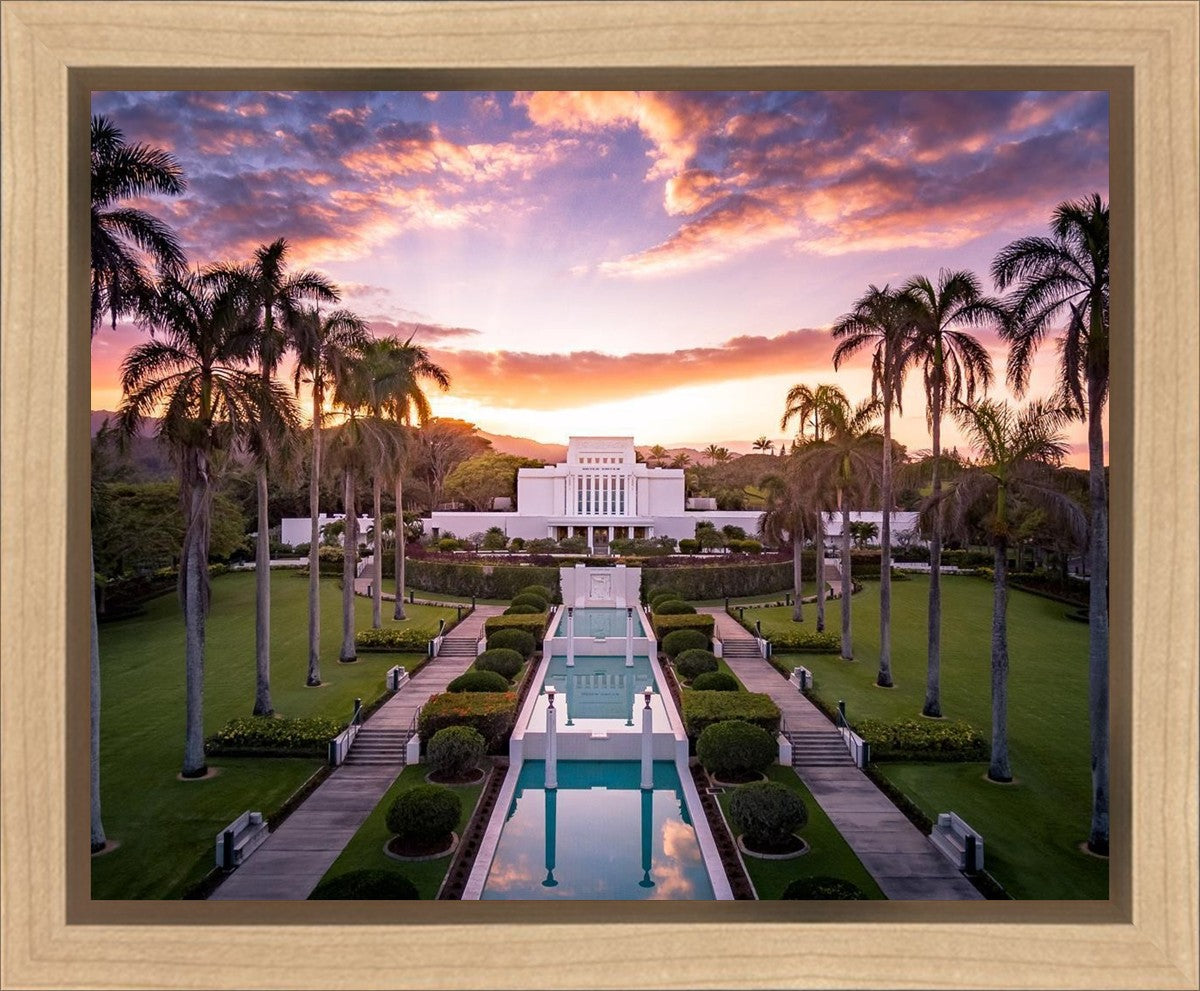 Laie Sunset Aerial