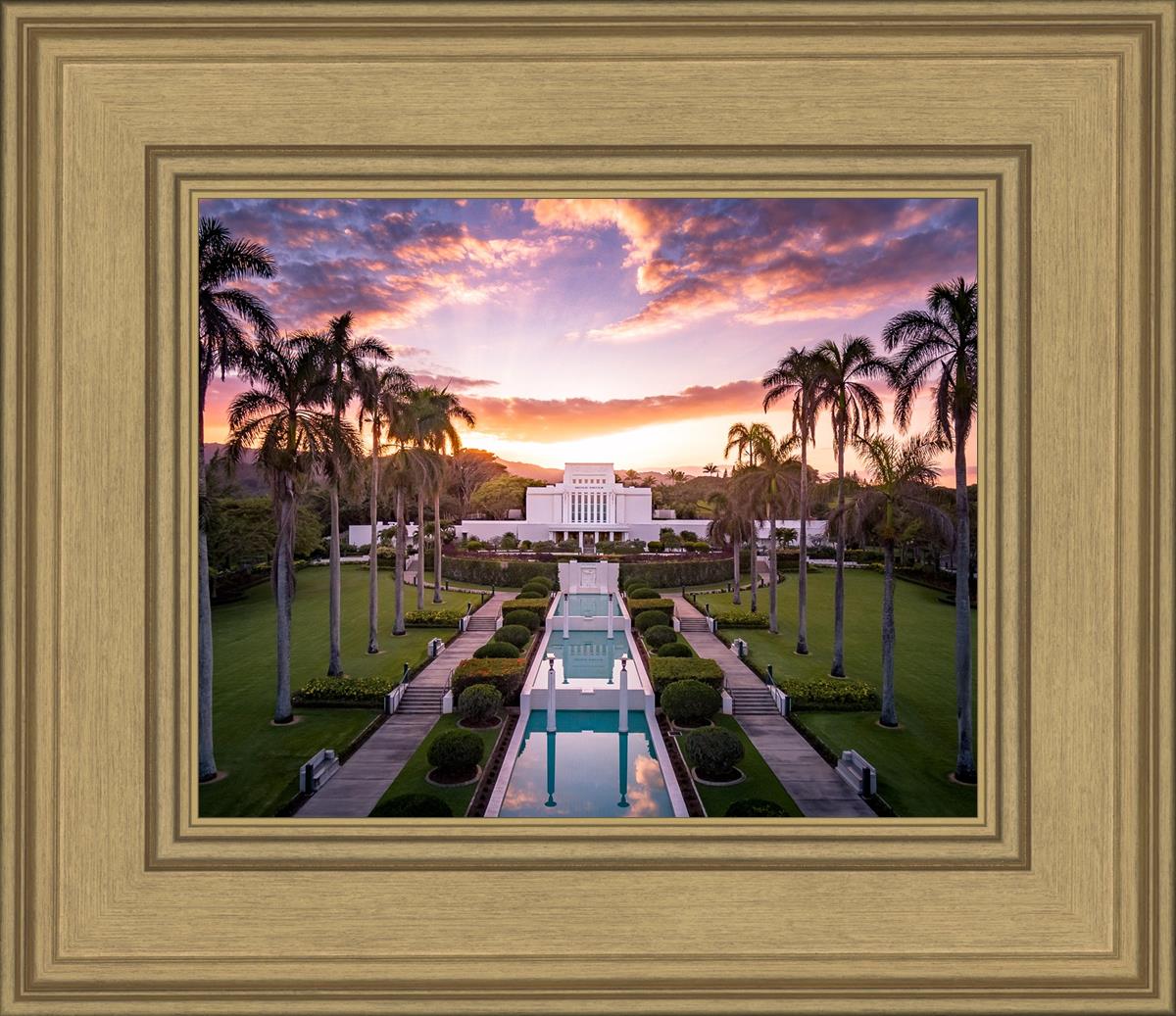 Laie Sunset Aerial