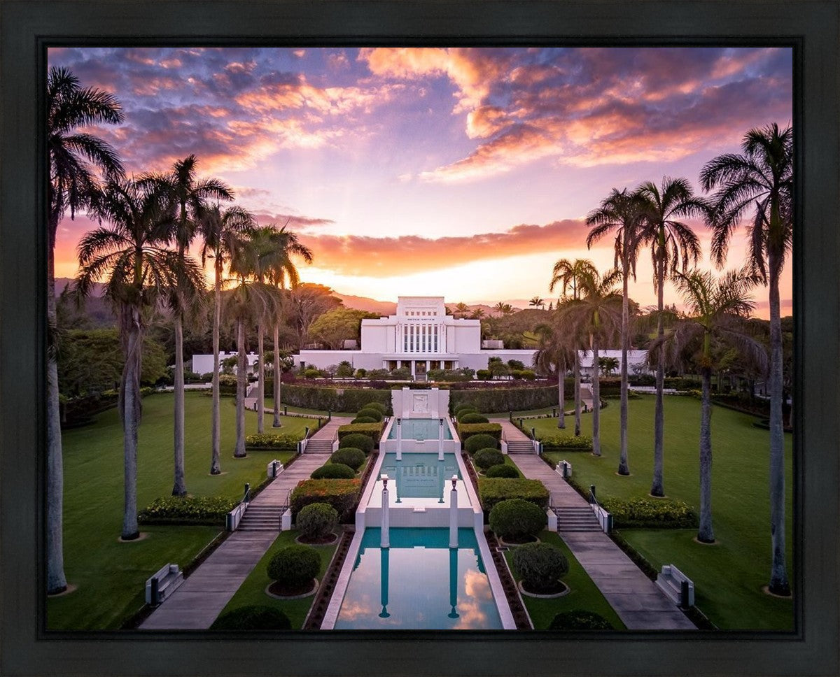 Laie Sunset Aerial