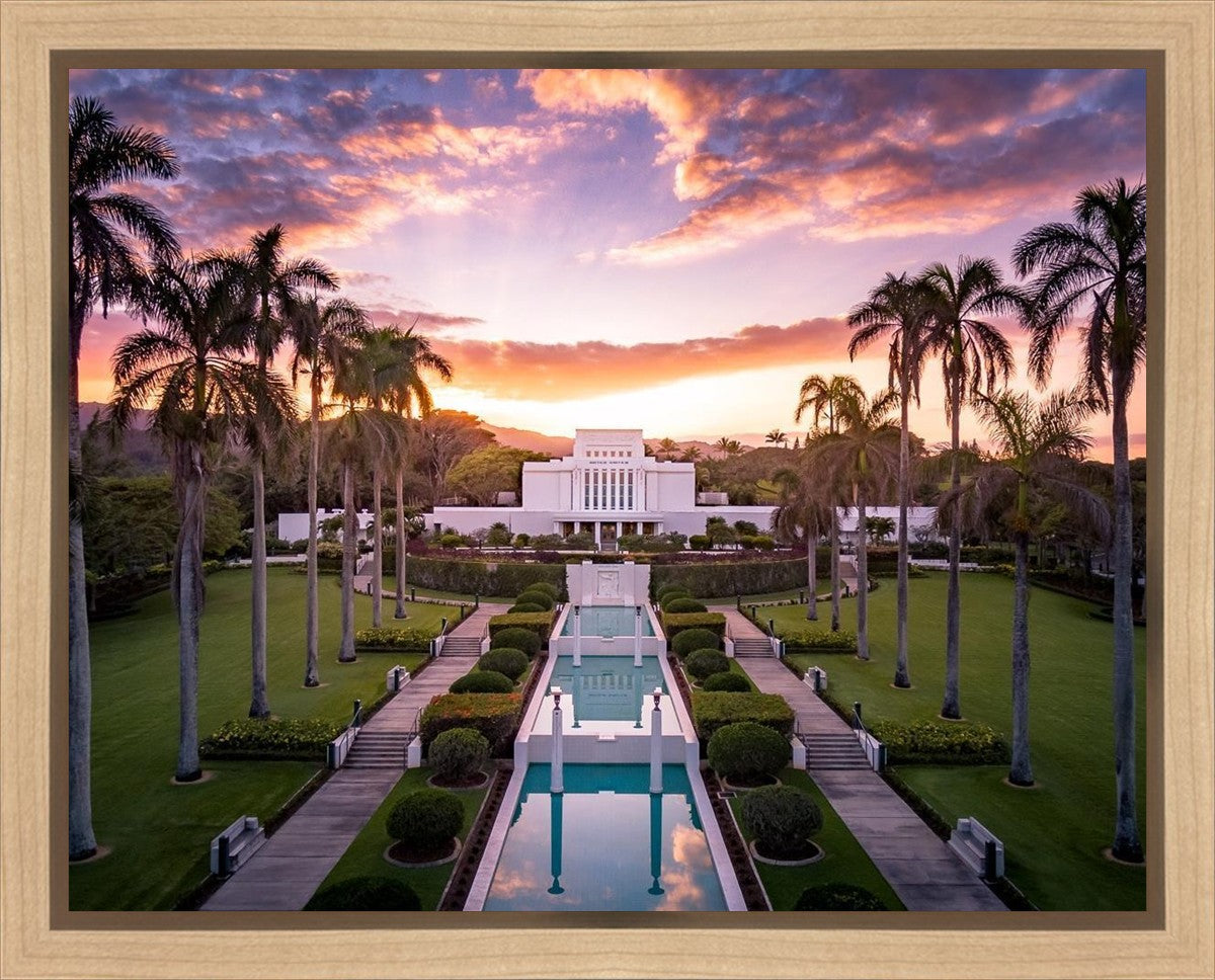 Laie Sunset Aerial
