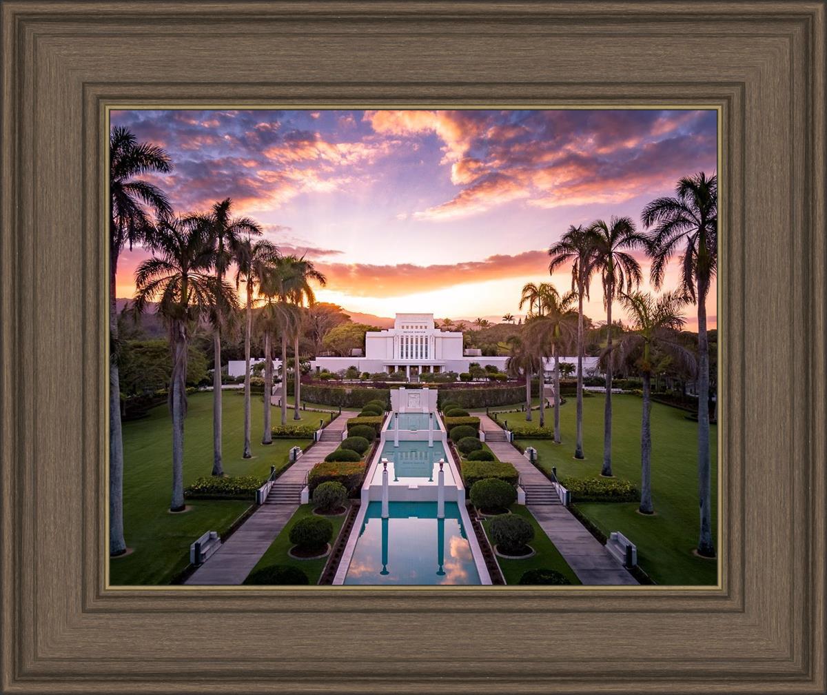 Laie Sunset Aerial