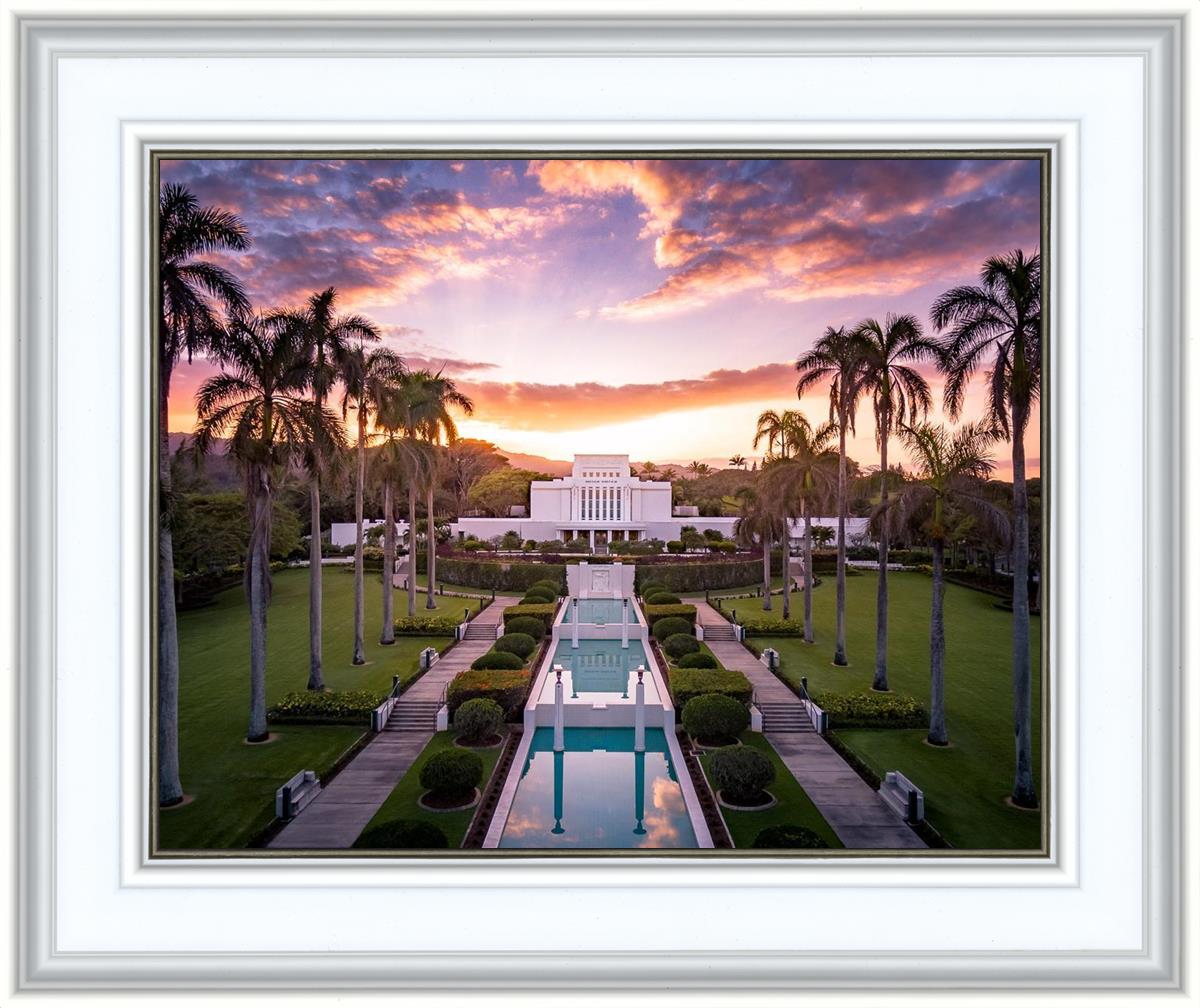 Laie Sunset Aerial