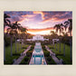 Laie Sunset Aerial