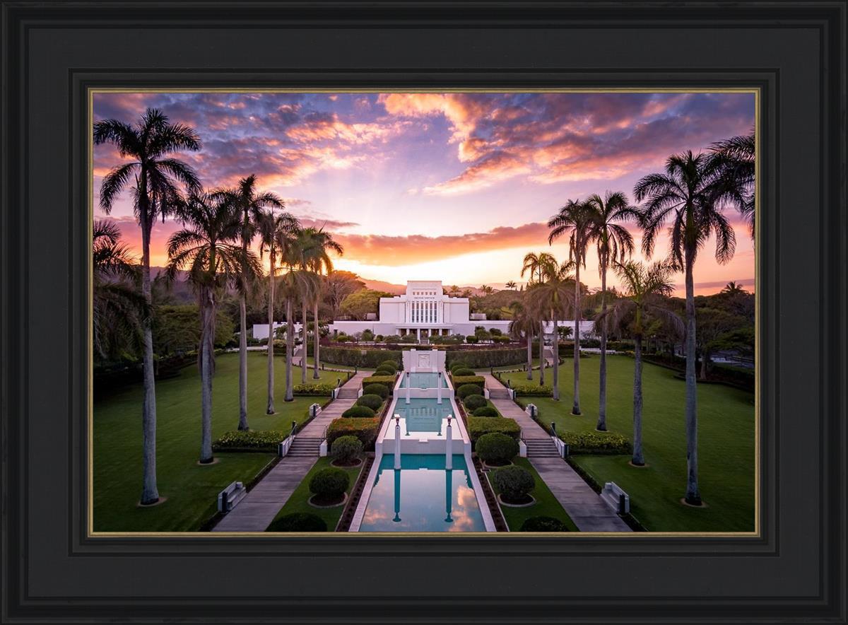 Laie Sunset Aerial