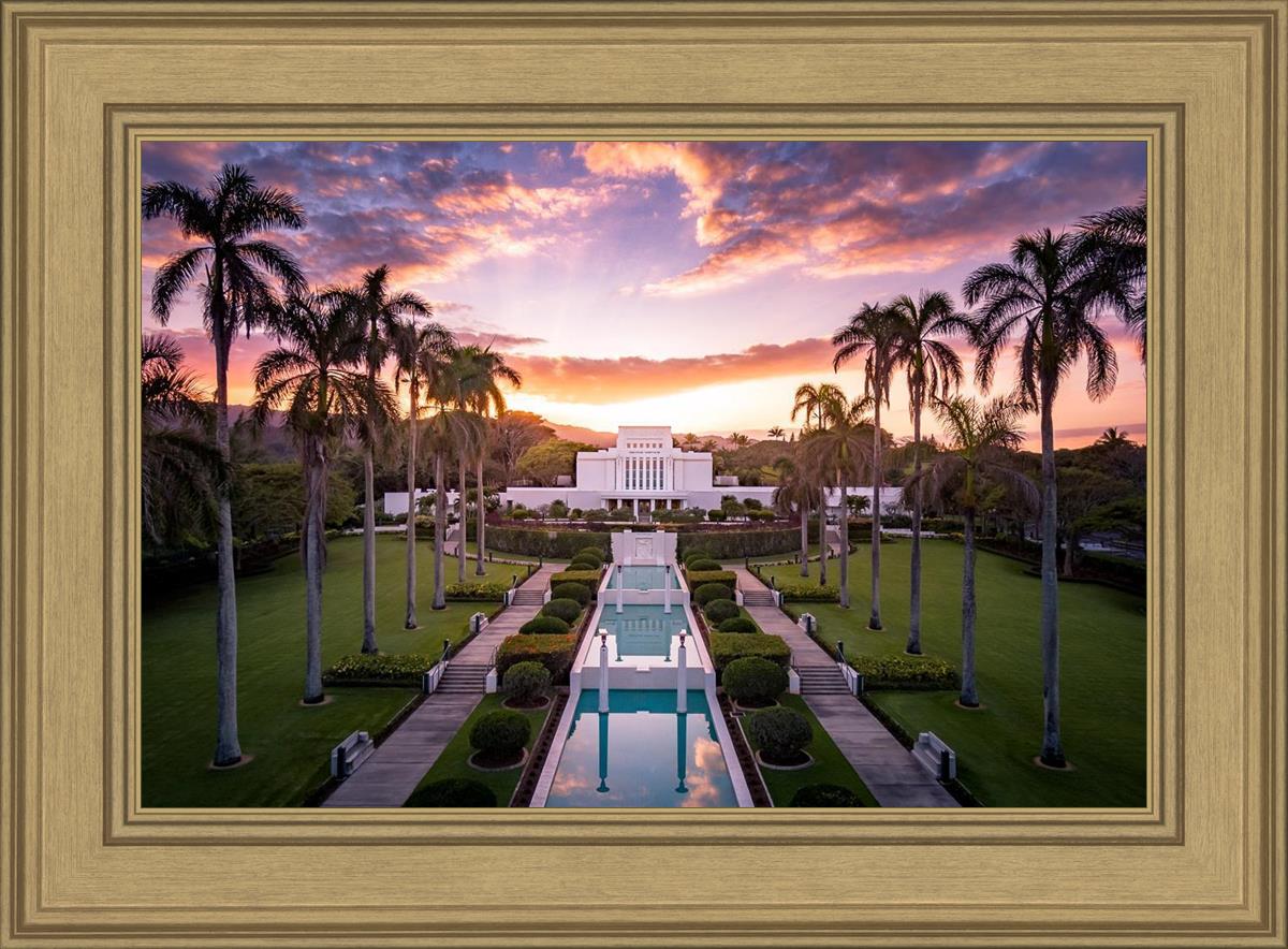 Laie Sunset Aerial