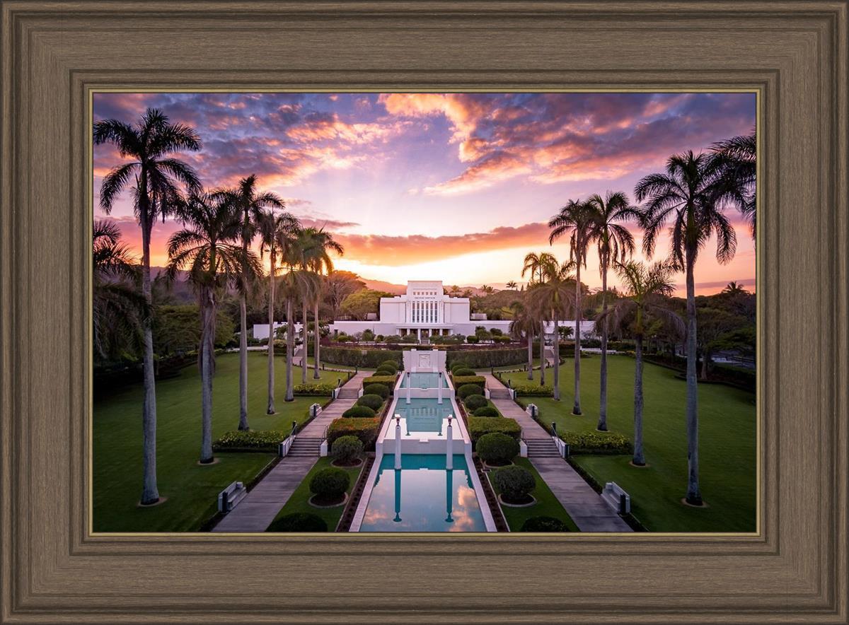 Laie Sunset Aerial