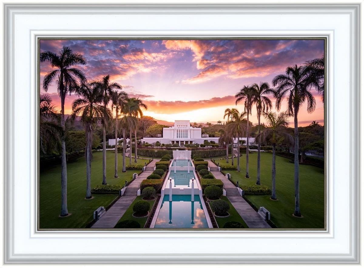 Laie Sunset Aerial