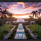 Laie Sunset Aerial
