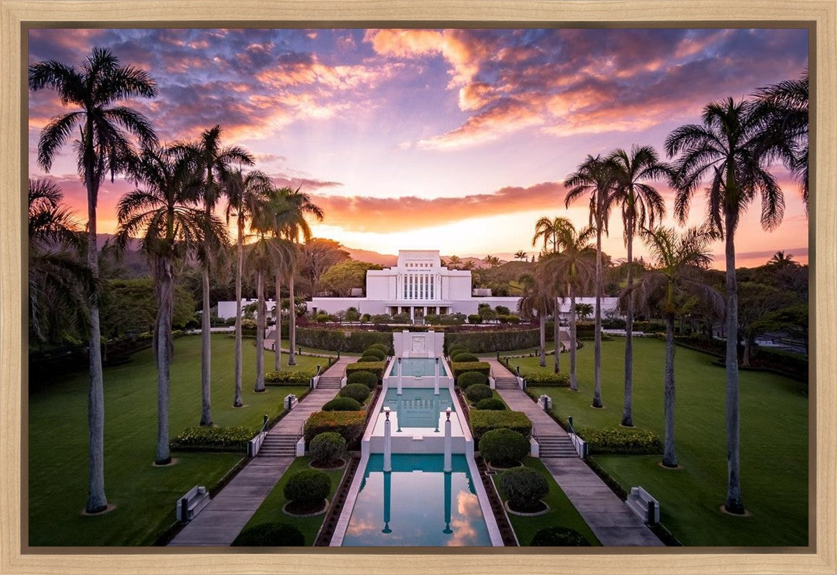Laie Sunset Aerial