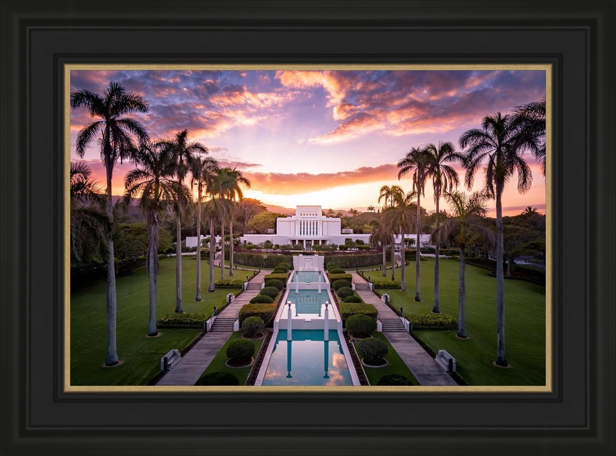 Laie Sunset Aerial
