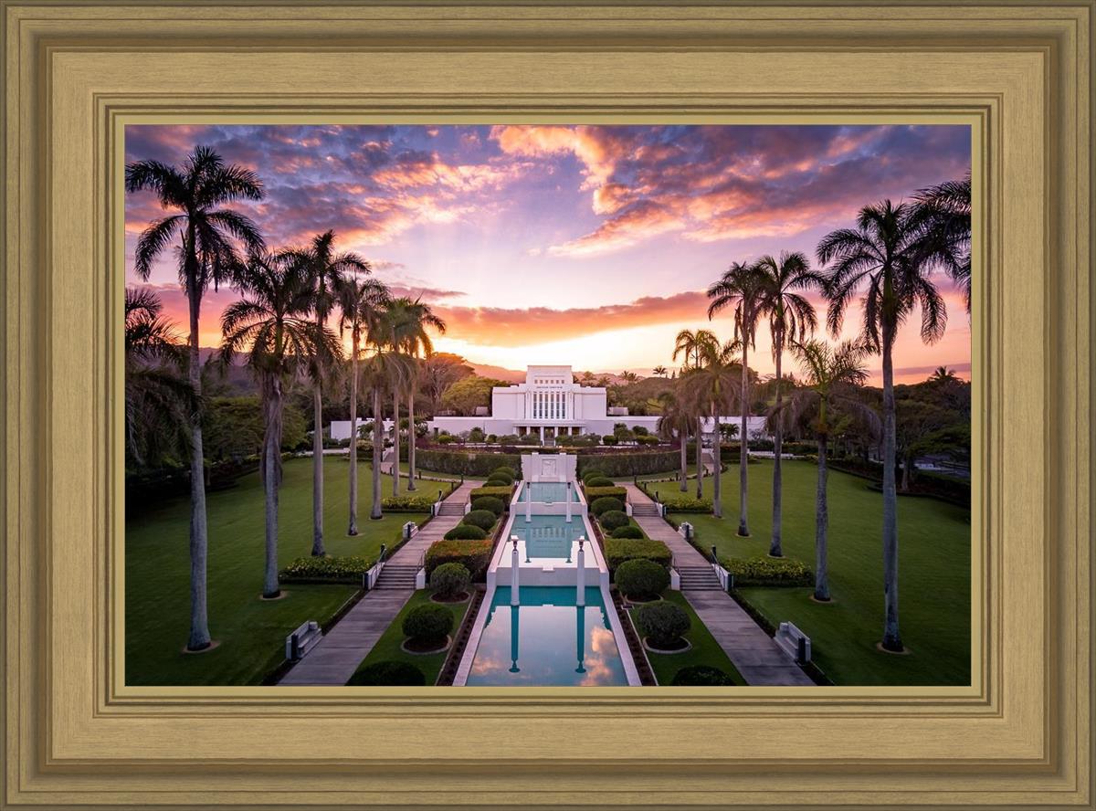 Laie Sunset Aerial