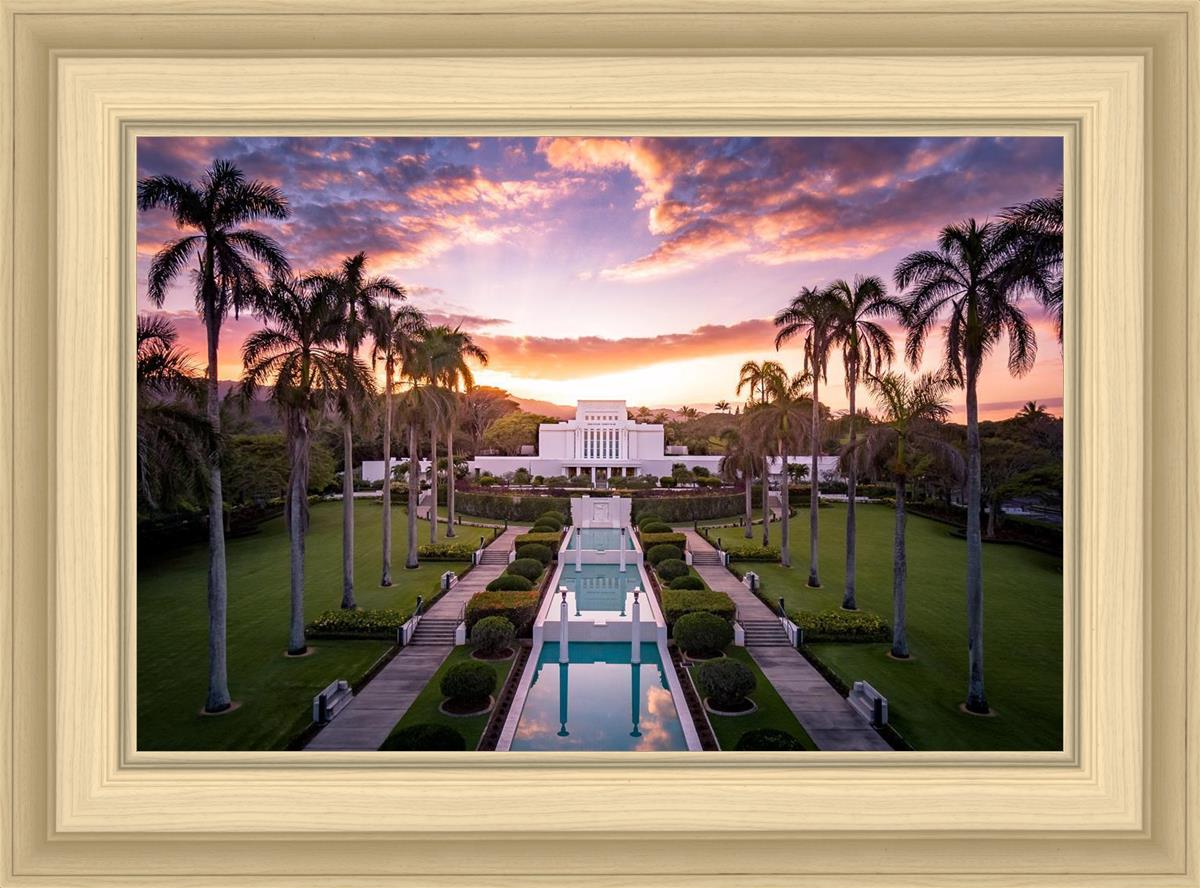 Laie Sunset Aerial