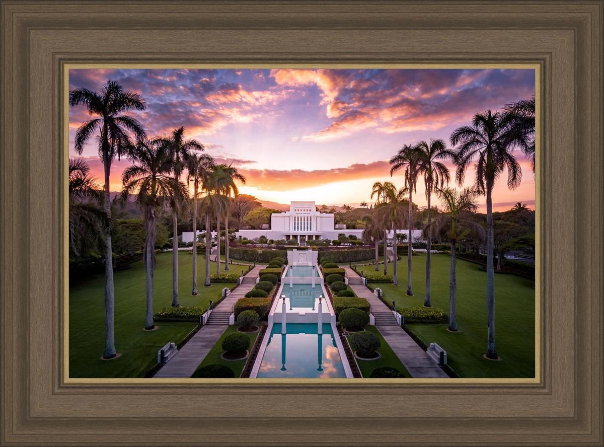 Laie Sunset Aerial