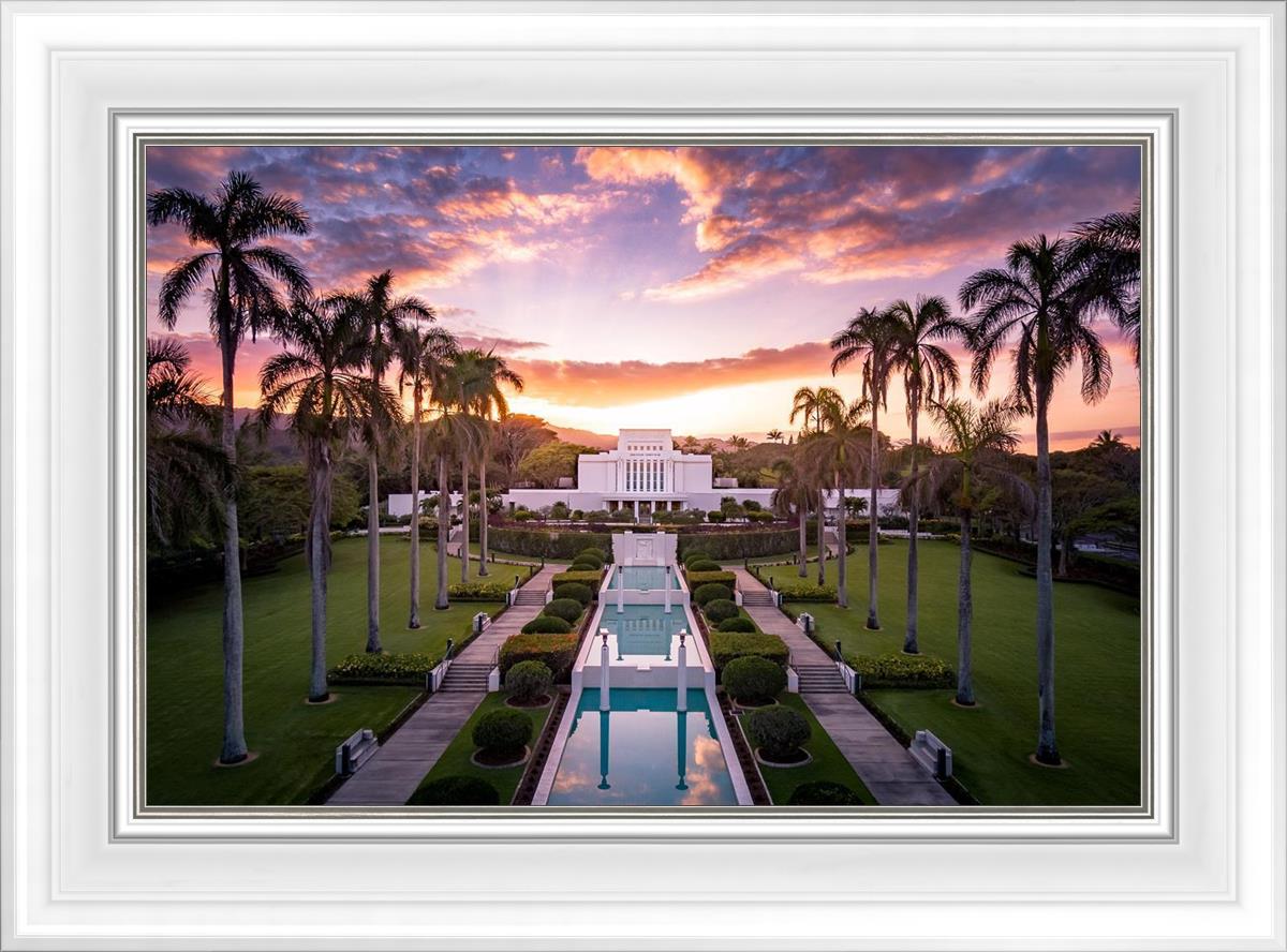 Laie Sunset Aerial
