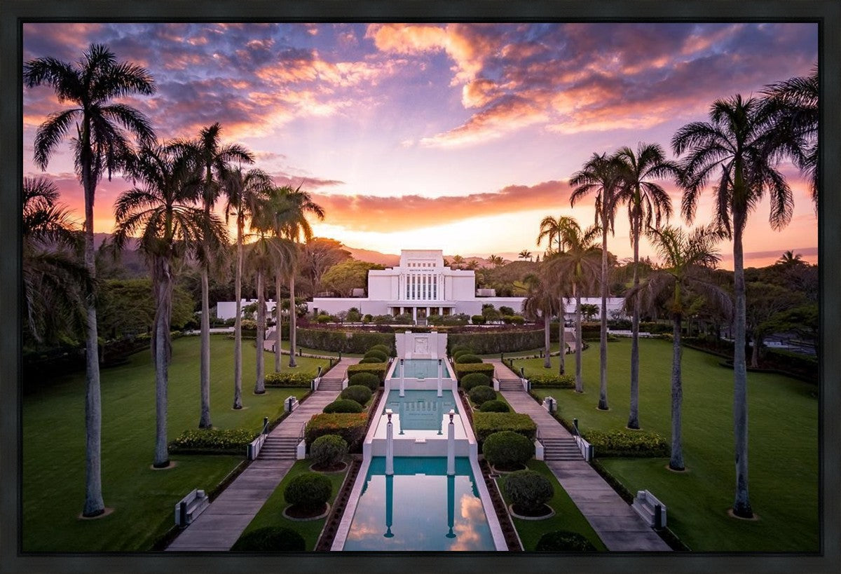 Laie Sunset Aerial