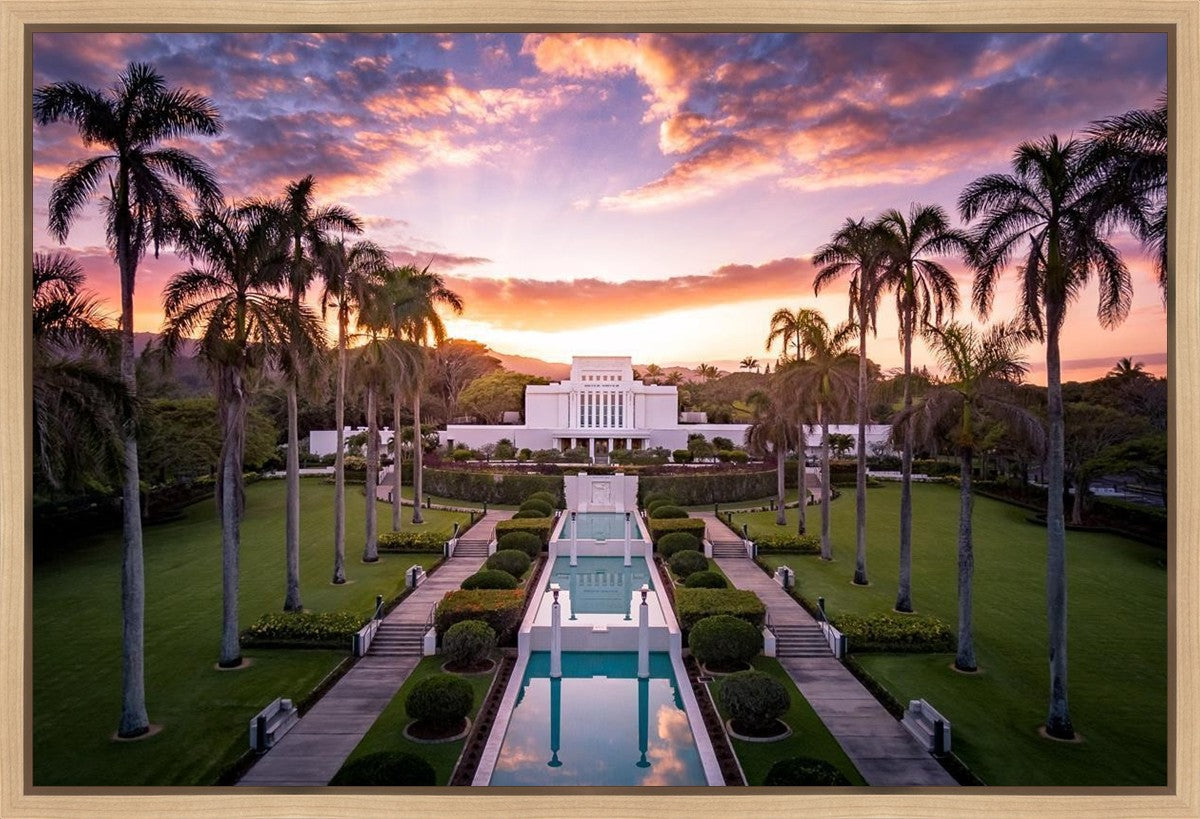 Laie Sunset Aerial