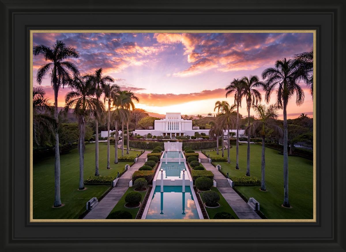 Laie Sunset Aerial