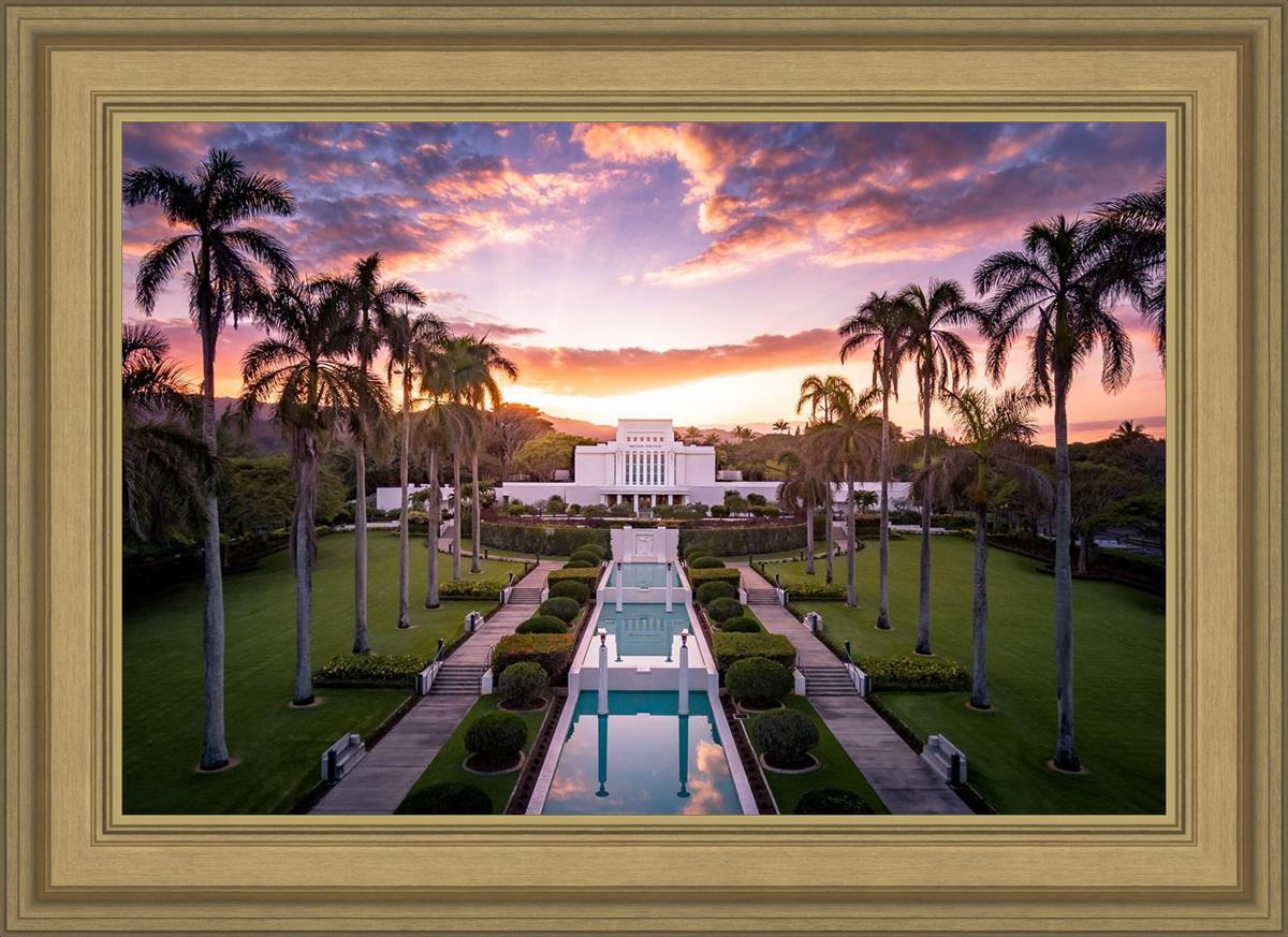 Laie Sunset Aerial