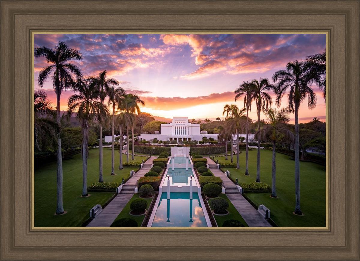 Laie Sunset Aerial