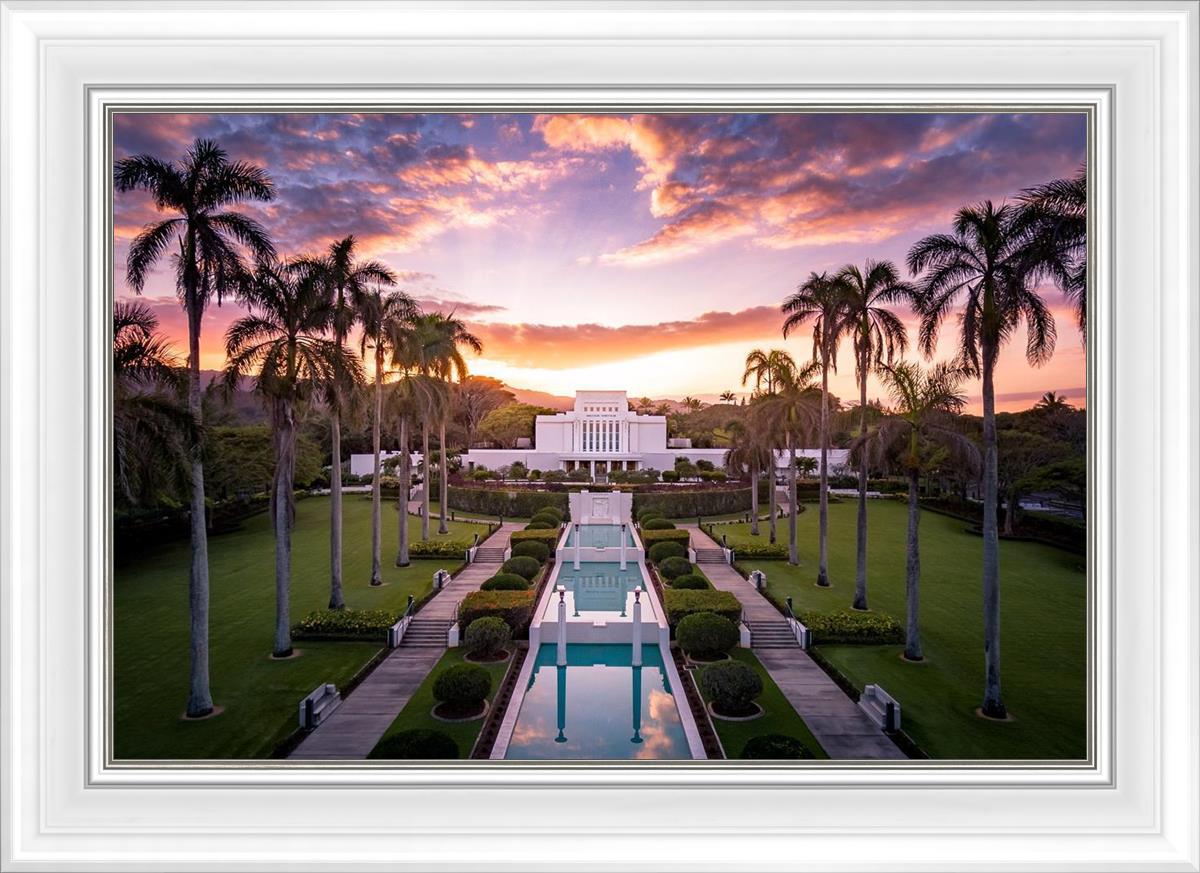 Laie Sunset Aerial