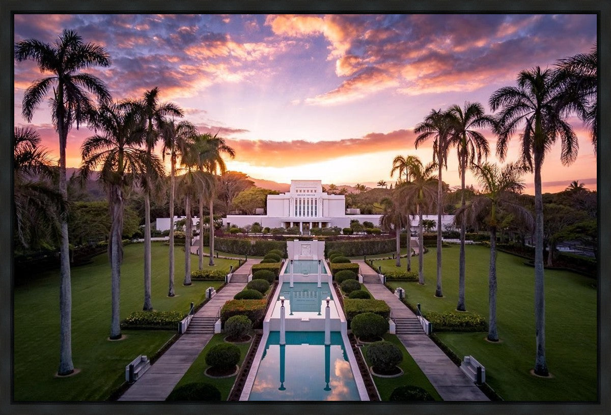 Laie Sunset Aerial