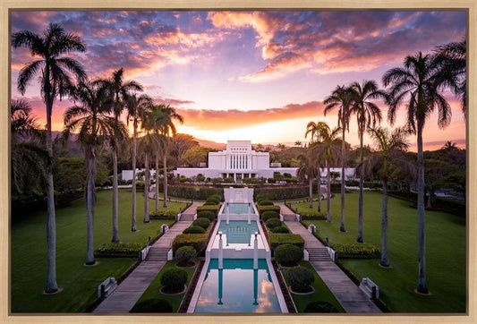 Laie Sunset Aerial