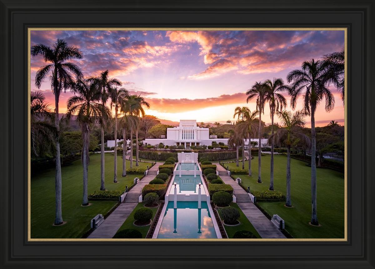 Laie Sunset Aerial