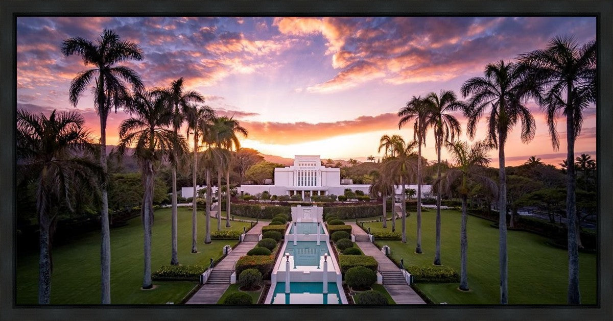 Laie Sunset Aerial