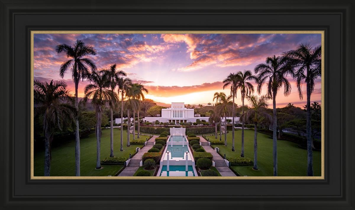 Laie Sunset Aerial