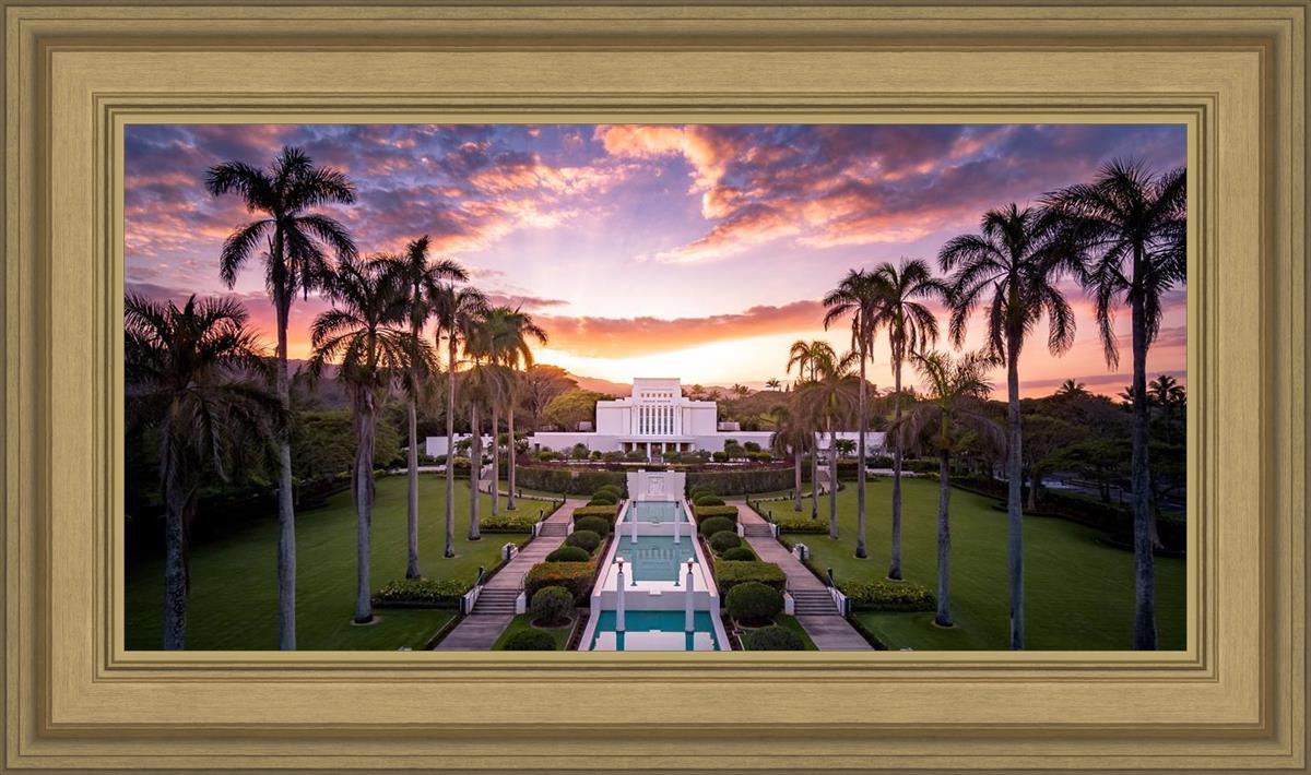Laie Sunset Aerial