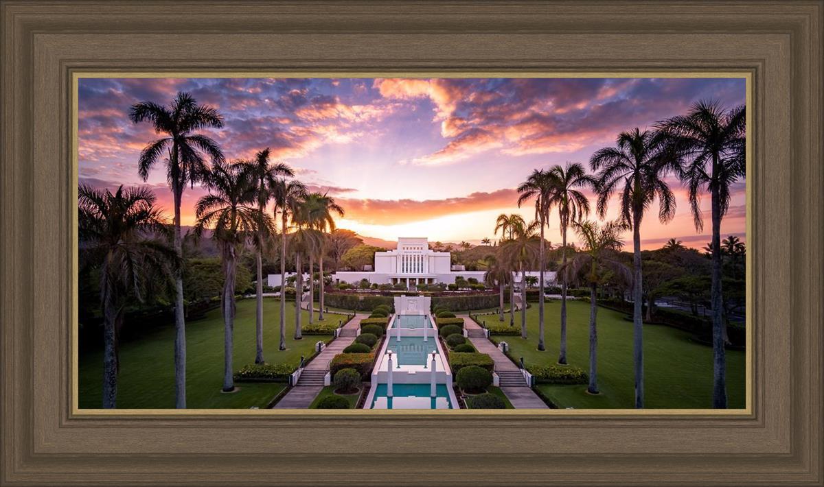 Laie Sunset Aerial