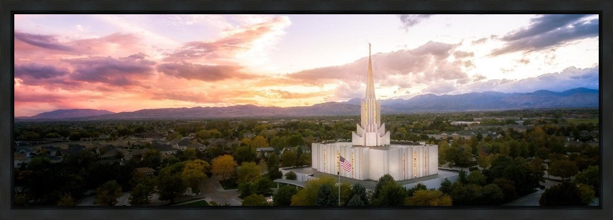 Jordan River Night Glow Aerial