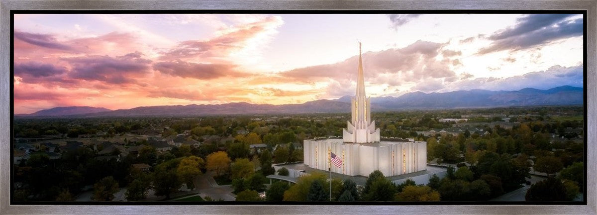 Jordan River Night Glow Aerial