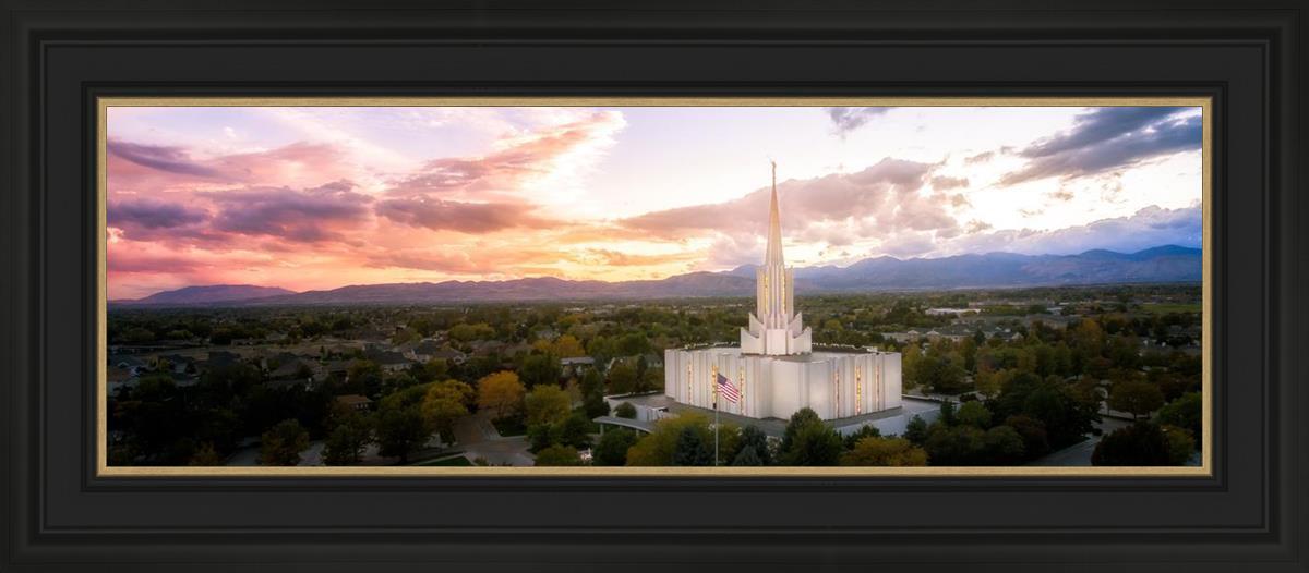 Jordan River Night Glow Aerial