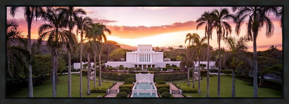 Laie Sunset Aerial
