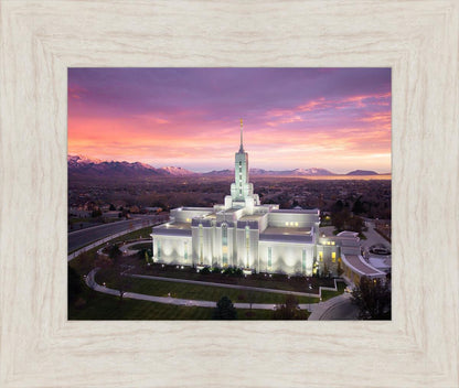 Mt Timpanogos Winter Sunset Aerial