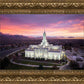 Mt Timpanogos Winter Sunset Aerial